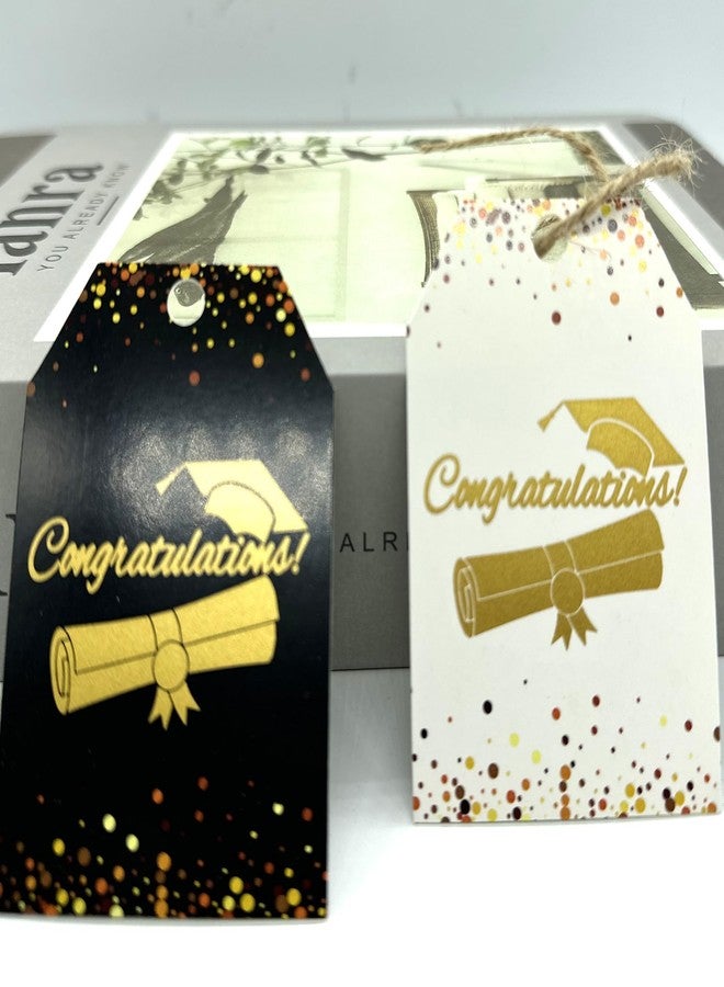 Topabel 50 Pcs Class of 2026 Graduation Gift Tags 2x3 inch Metallic Congratulation Gift Tags for College High School Graduation Party Favors - Image 5